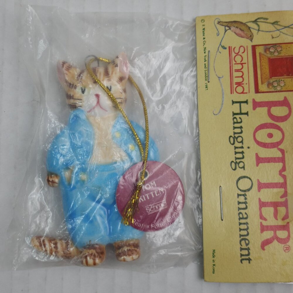Schmid Beatrix Potter Hanging Ornament Tom Kitten